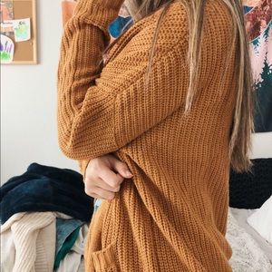 Brown cardigan
